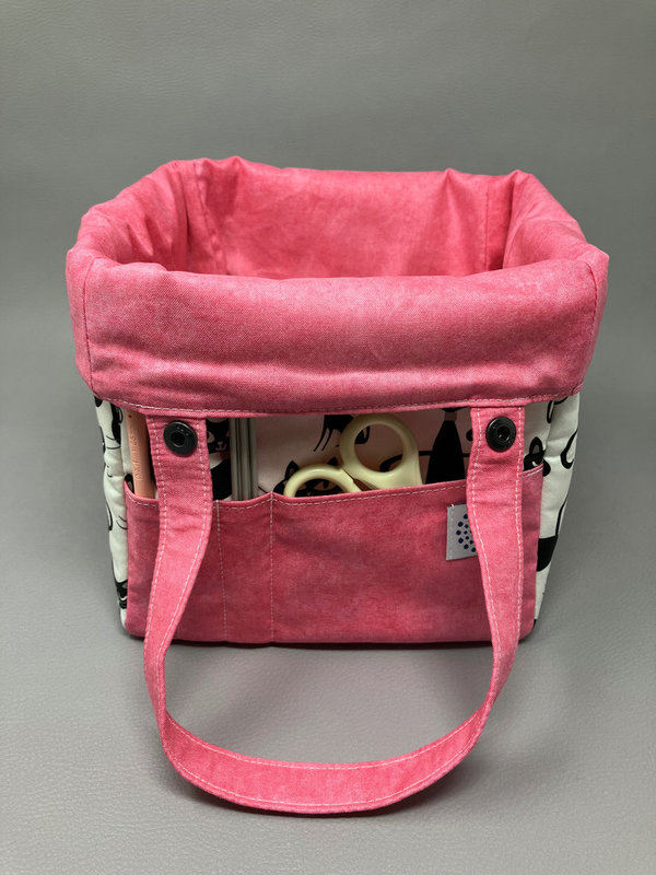 Katzen, rosa - Projekttasche